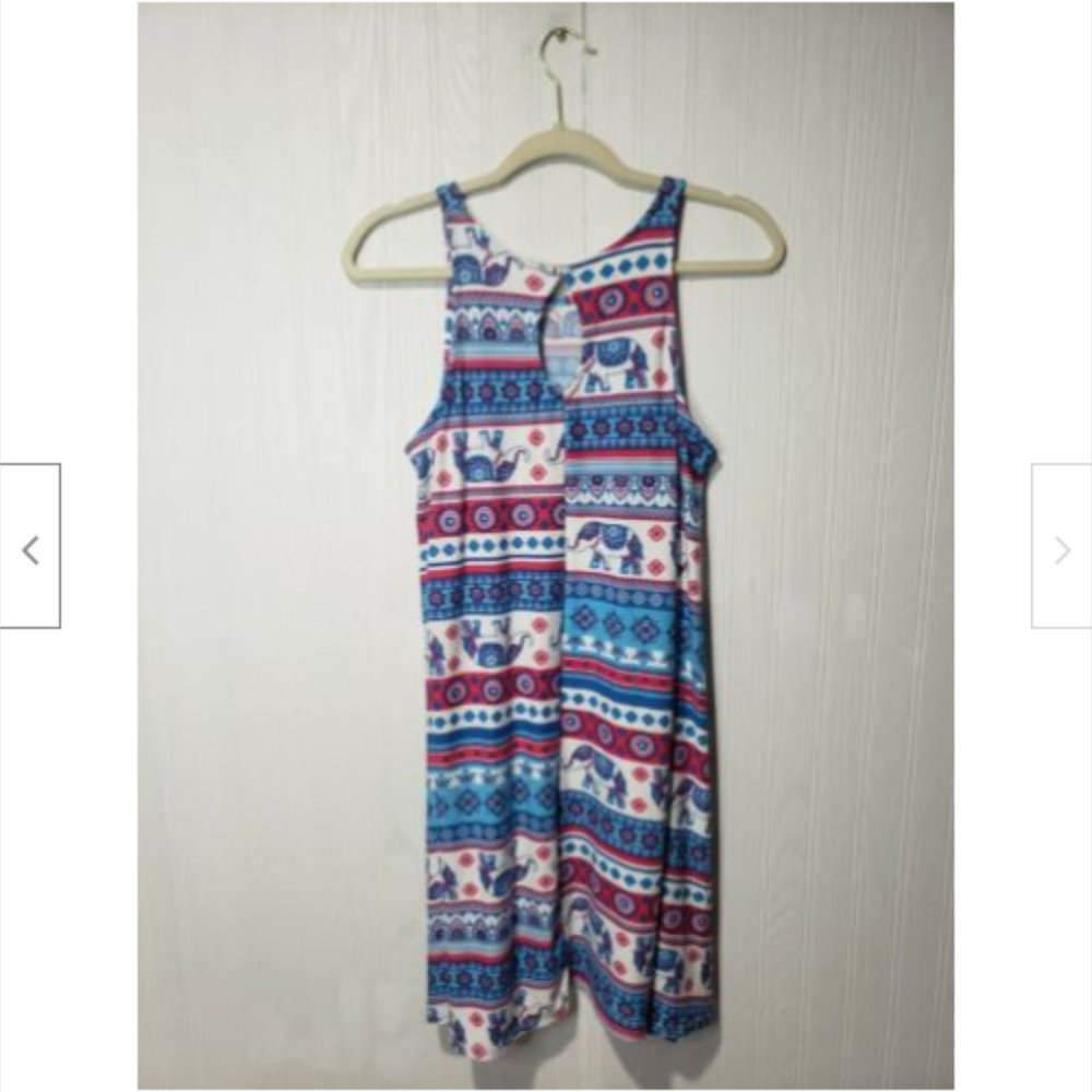 Bobbie Brooks Elephant Print Shift Dress